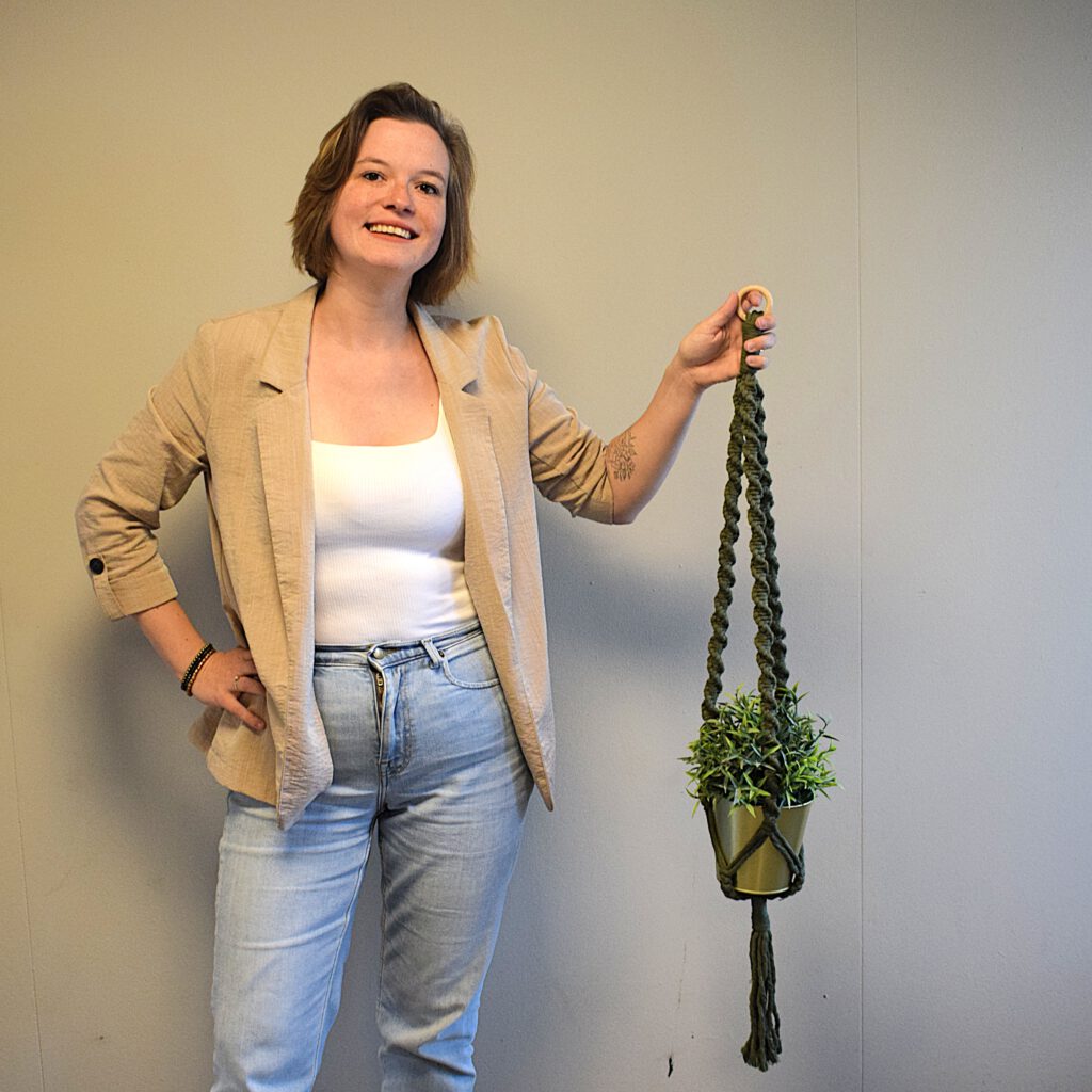 macrame plantenhanger